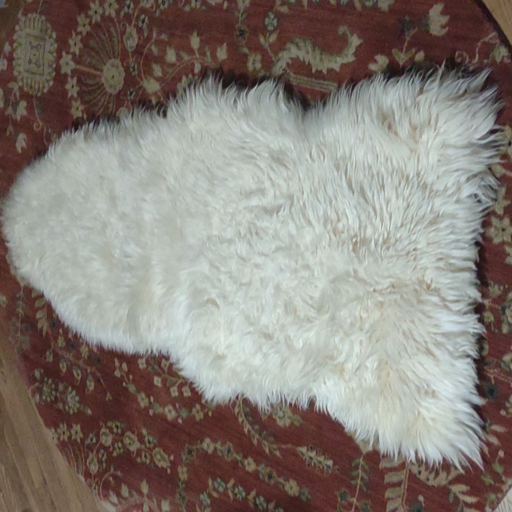 Safavieh Cream Sheepskin Rug